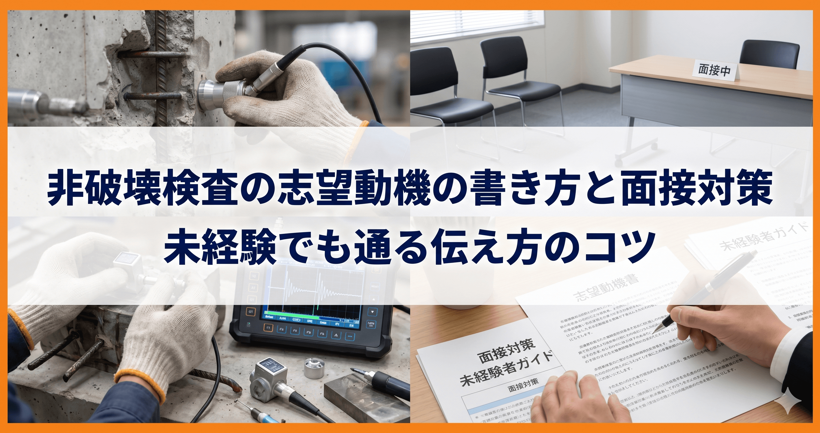 非破壊検査の志望動機の書き方と面接対策|未経験でも通る伝え方のコツ